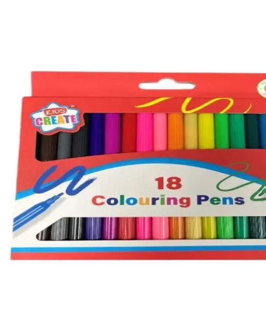 Pibi Kids Create Colouring Pens 18 Pack Age-3 Years & Above