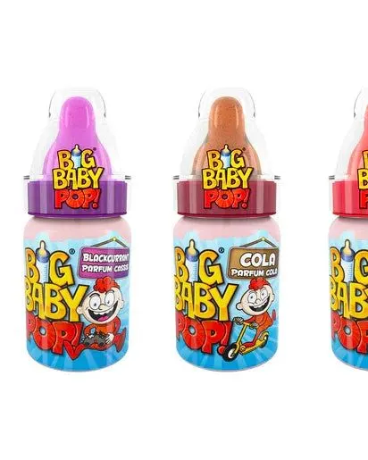 Topps Big Baby Pops Candy 32G Age- 3 Years & Above