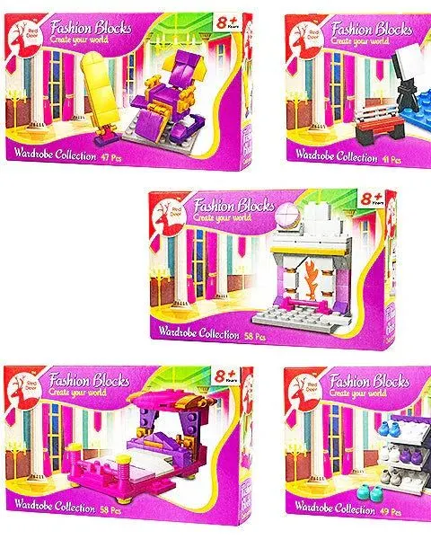 Red Deer Toys Fashion Blocks Play Set Assorted Age-3 Years & Above