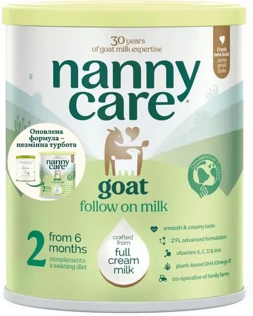Nanny Care Follow on Goat Milk Stage 2 800G Age- 6 Months & Above