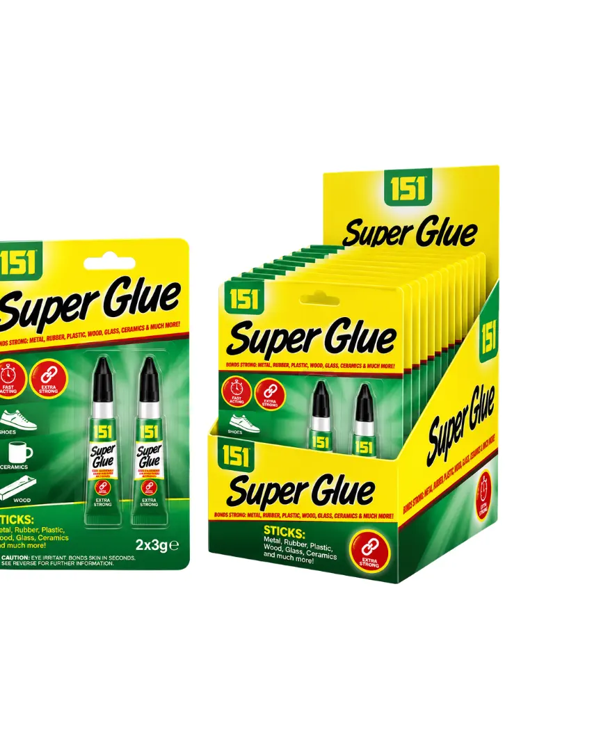 151 Non Drip Extra Strong Super Glue Cdu 3G 2 Pack
