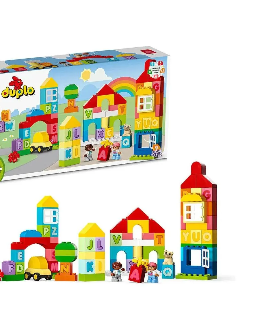 Lego Alphabet Town Building Blocks Multicolor Age- 18 Months & Above