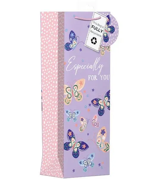 Giftmaker Butterflies Gift Bag Bottle Age- Newborn & Above