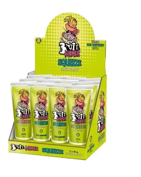 Brain Licker Squeeze Tube Candy Assorted Pack of 1 80Ml Age- 3 Years & Above