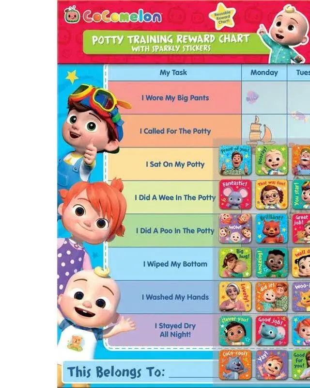 Cocomelon Everyday Reward Chart With Stickers Age-3 Years & Above