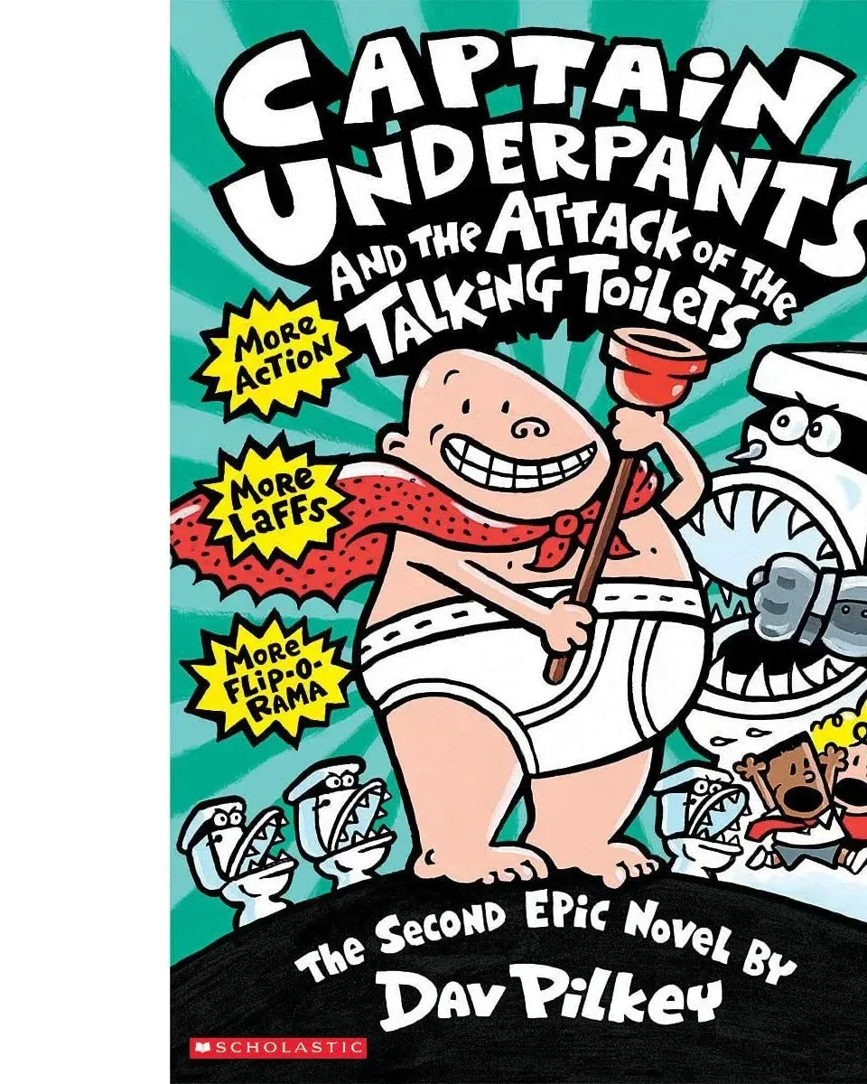 Captain Underpants And The Attack Of The Talking Toilet Paperback Story Book