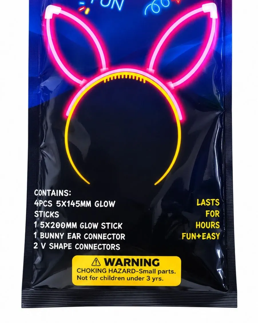 Levs Glow In The Dark Tiara with Bunny Ears