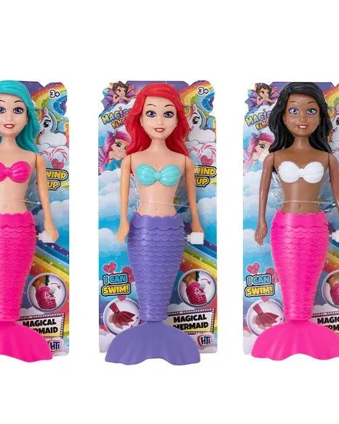 Magical Kingdom Magical Wind-Up Mermaids Dolls Assorted Age-3 Years & Above