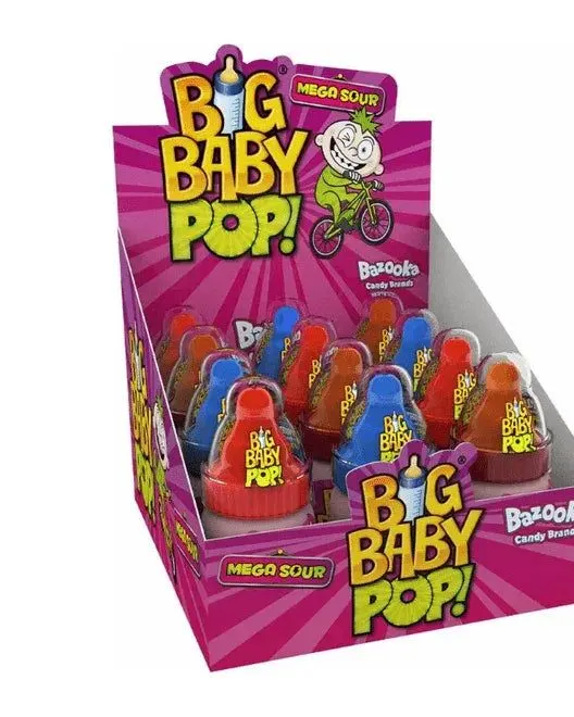 Topps Big Baby Pops Sours 32G Age- 3 Years & Above