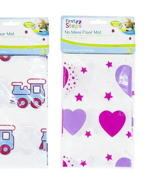 Pibi First Steps No Mess Floor Mat (96cm x 96cm) Assorted Designs Age- Newborn & Above