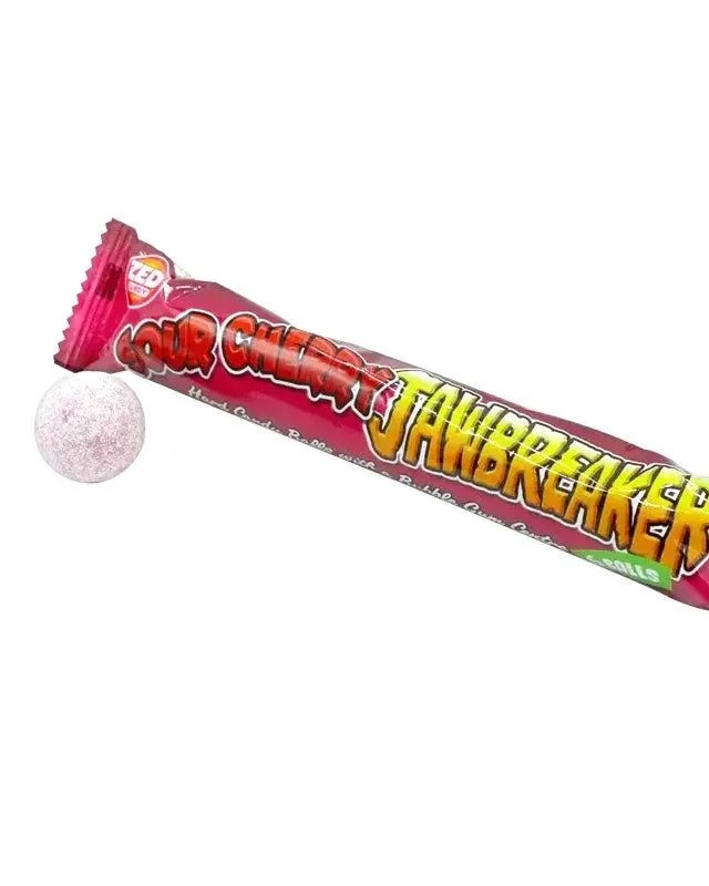 Zed Candy Sour Cherry Jawbreaker Candy Pack of 6 Age- 4 Years & Above