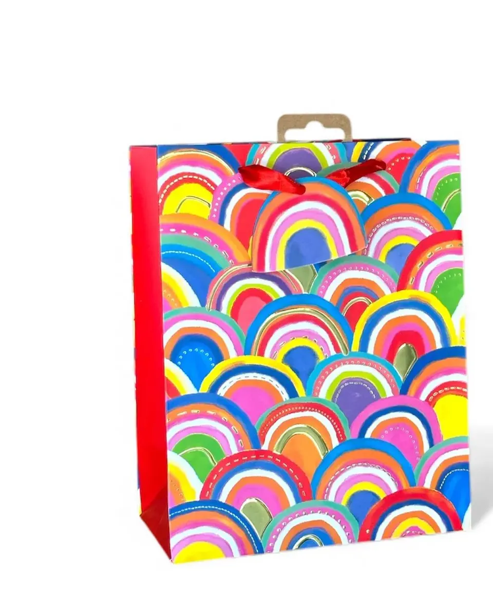 Tiger Feet Gift Bag Rainbow Medium