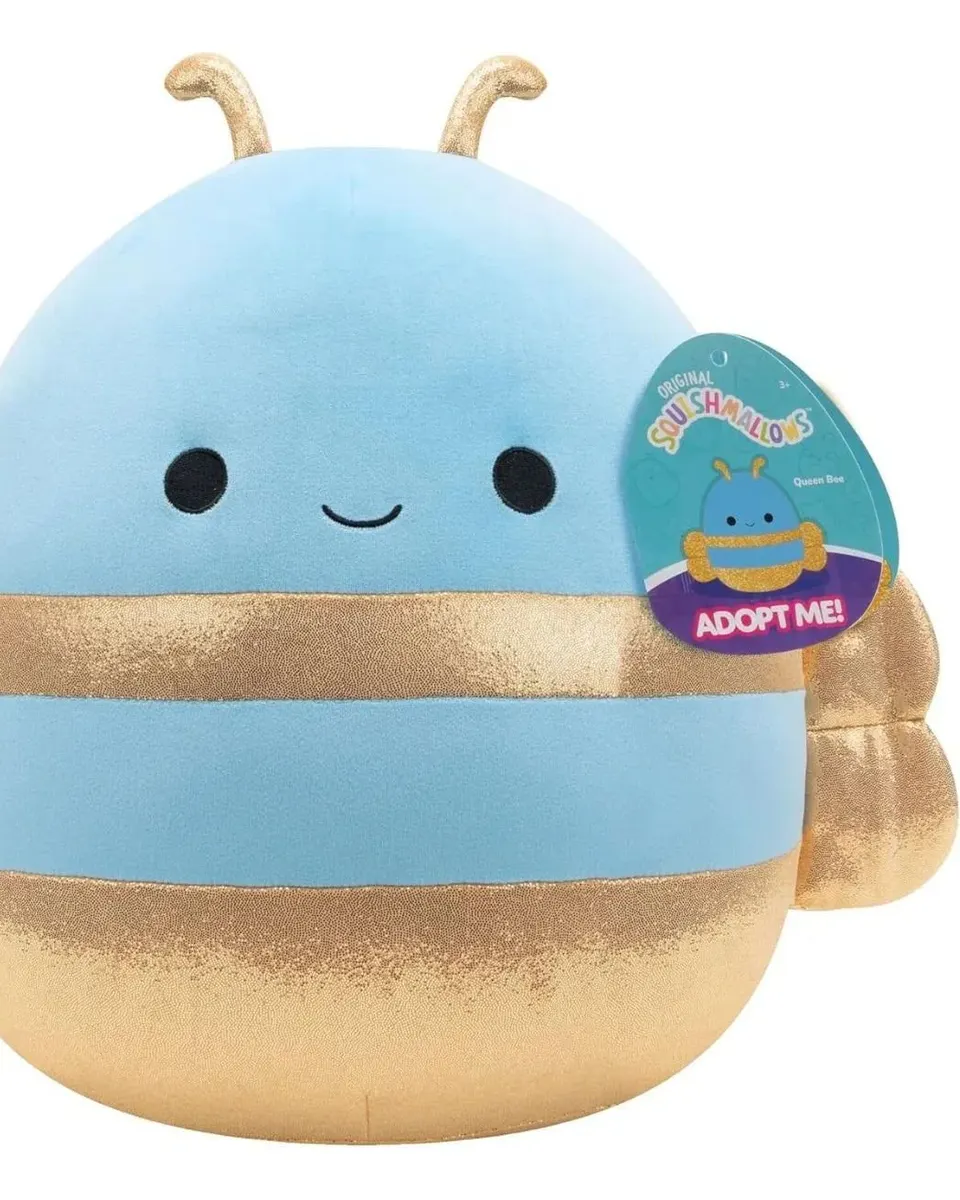 Adoptme Queen Bee 14" Plush Toy Light Blue Age- Newborn & Above