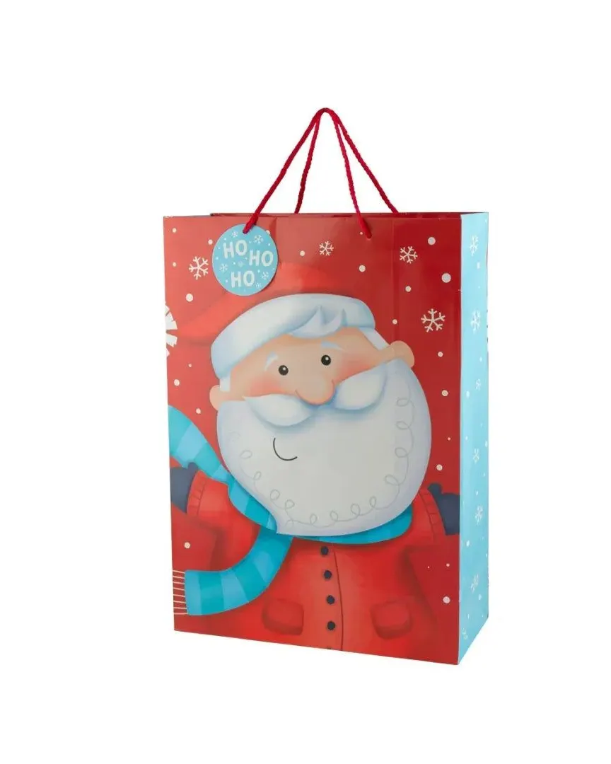 Giftmaker Santa'S Face Christmas Gift Bag Medium