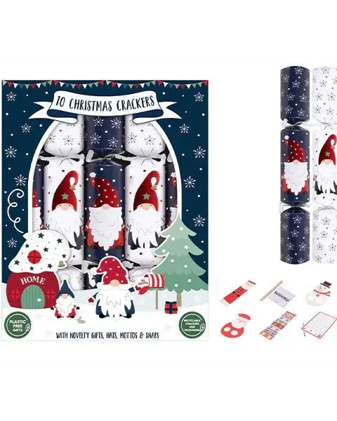 Pibi Christmas Traditional Gonk Crackers 12" 10 Pack Age- Newborn & Above