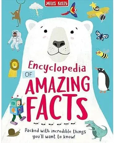 Encyclopedia of Amazing Facts Kids Learning Book with Bigger Pictures Ahe- 4 Years & Above
