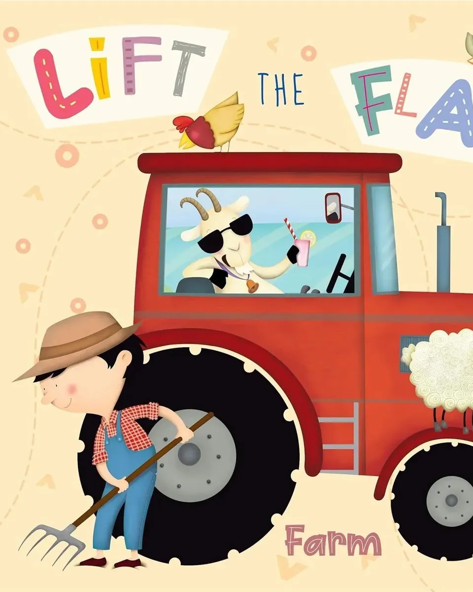 Pibi Lift The Flap Kirsty-Farm Kids Picture Book Age- 18 Months & Above