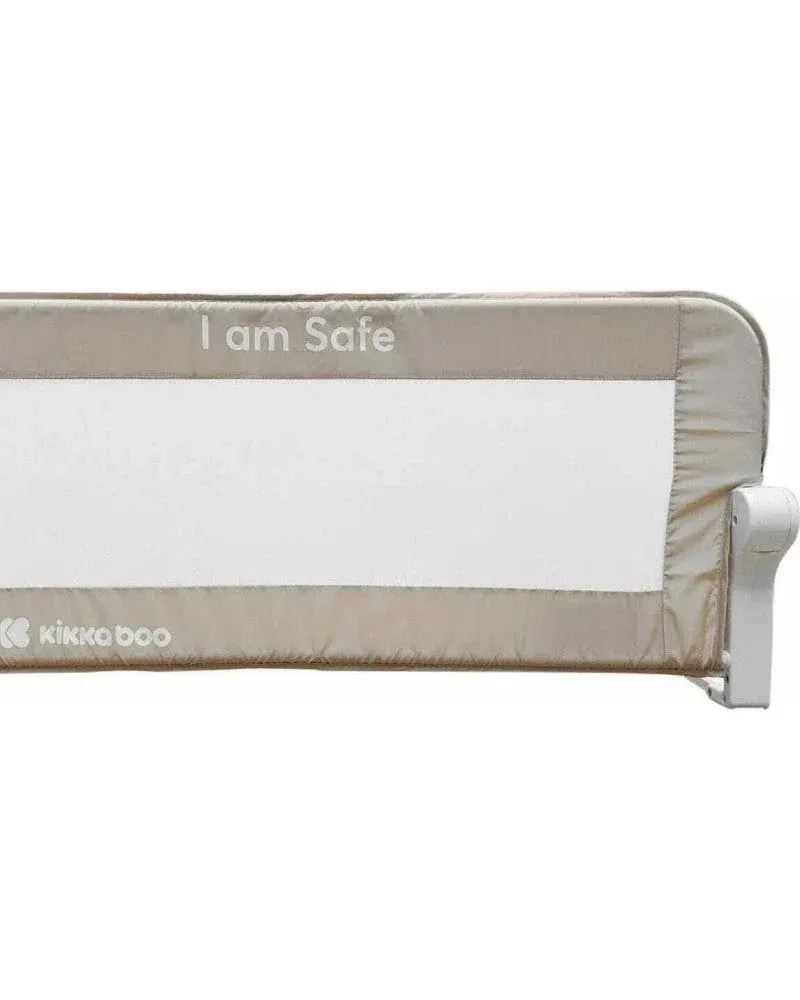 Kikkaboo I am Safe Protective Bed Rail Gray 150cm Beige Age-18 Months to 5 Years