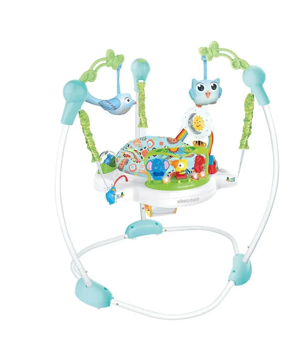 Kikkaboo Stationary Jumper Forest Fun Blue Age-6 Months & Above (Holds upto 12 Kg)