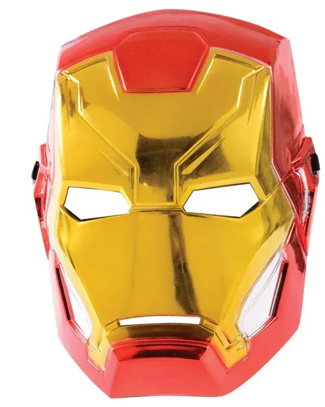Iron Man 1/2 Mettalic Mask Kids Costume Accessory Kit Age- 4 Years & Above