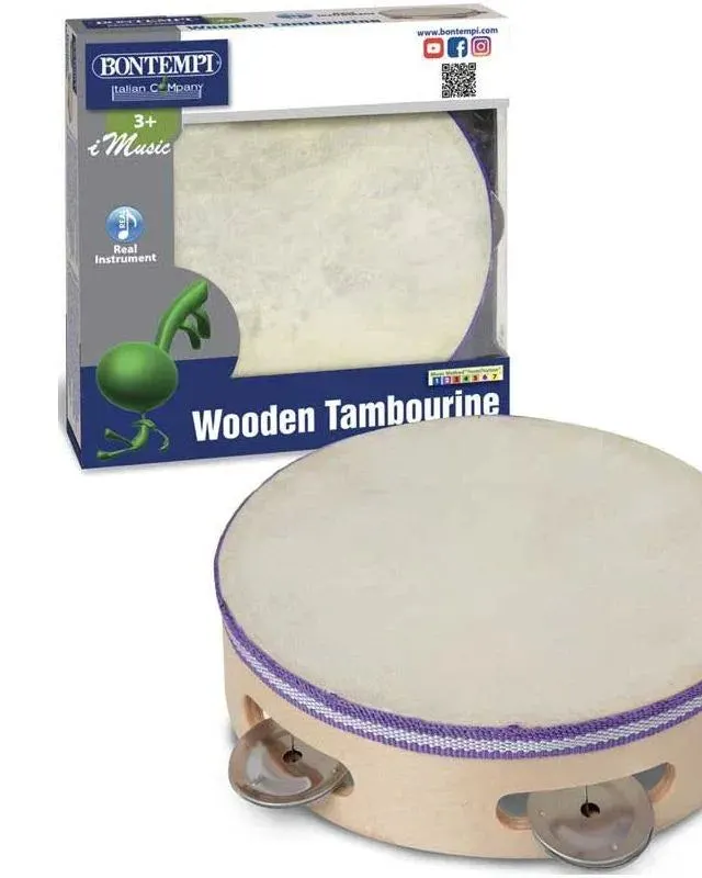 Bontempi Wooden Tambourine Age-4 Years & Above