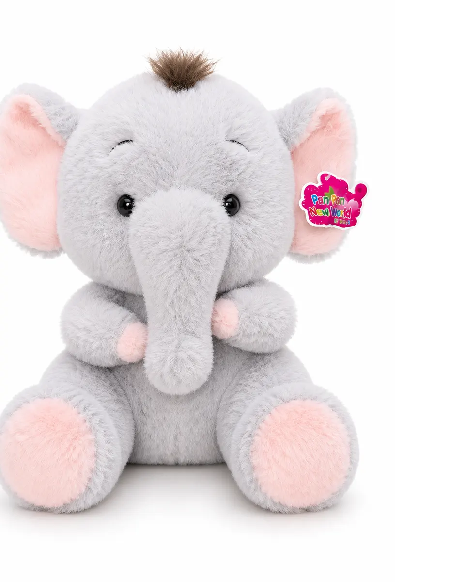 Pibi Soft Toy Teddy Elephant 35cm Age - Newborn & Above