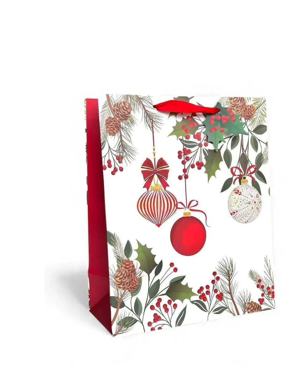 Pibi Christmas Branches Gift Bag-Large