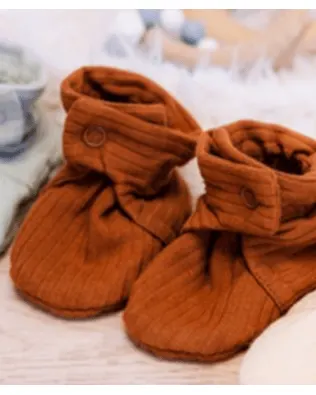 Toto & Mommie Baby Booties Pecan
