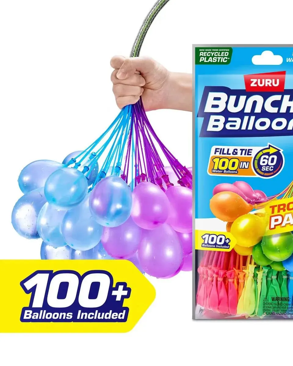 Zuru Bunch O Balloons Rapid-Filling Self-Sealing Pool Water Balloons Pack of 3 Age- 8 Years & Above