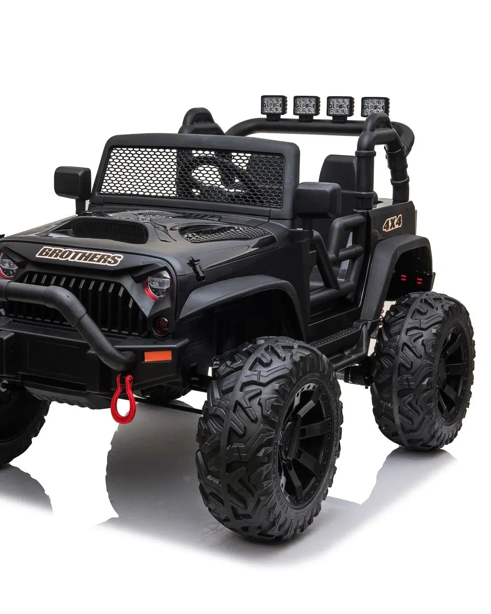 Pibi 12 V 2 Seater Electric Jeep Car Black JC666 Age- 3 Years & Above