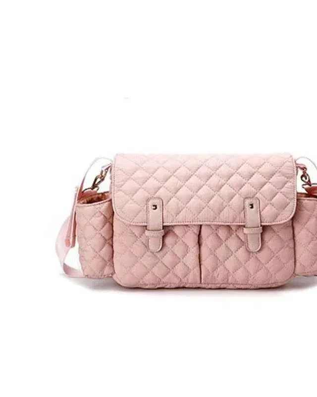 Pibi Quilted Travel Stroller Organizer Bag Pink Age- Newborn & Above