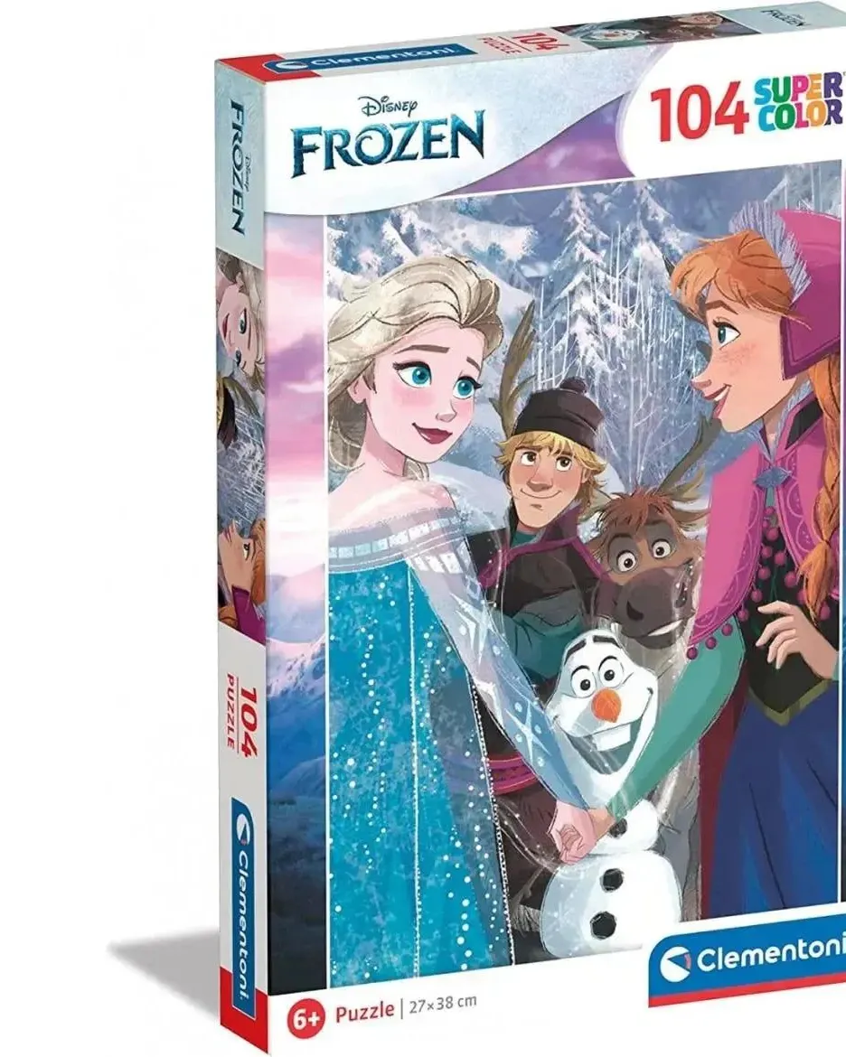 Clementoni Disney Frozen 104 Pieces Super Color Jigsaw Puzzle Age-5 Years & Above