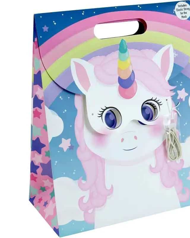 Eurowrap Unicorn Mask Gift Bag