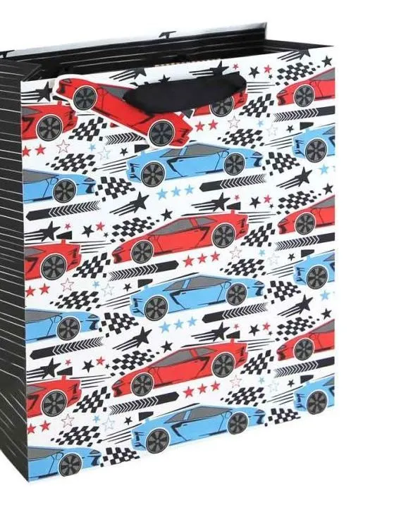 Eurowrap Racecar Medium Gift Bag