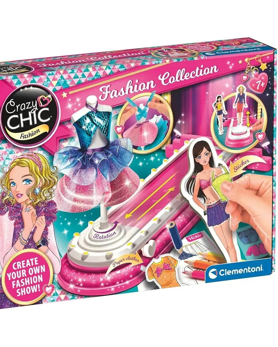 Clementoni Crazychic Fashion Collection DIY Kit Multicolor Age- 7 Years & Above