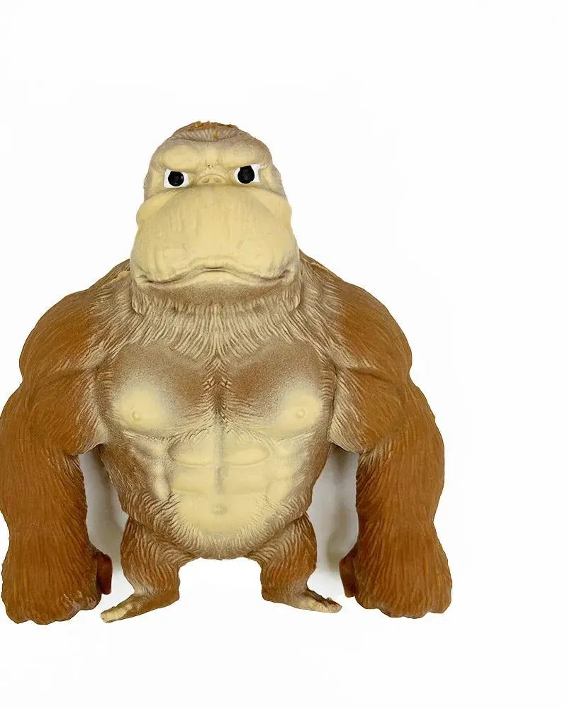 Pibi Gorilla Trending Soft Stretchable Elastic Fidget Toy 14X15Cm Brown Age- 3 Years & Above