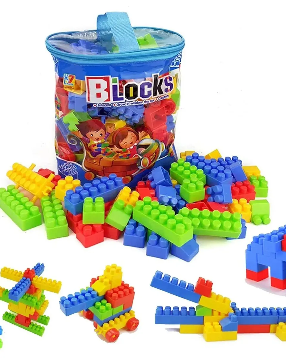 Pibi Super Builders Large Assembly Blocks 100 Pcs Multicolor Age- 3 Years & Above