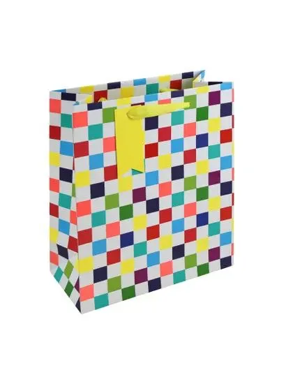 Eurowrap Checkerboard Medium Gift Bag