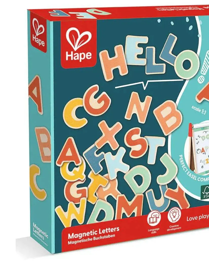 Hape Magnetic Letters Educational Toy 70 Pieces AGe- 3 Years to 14 Years
