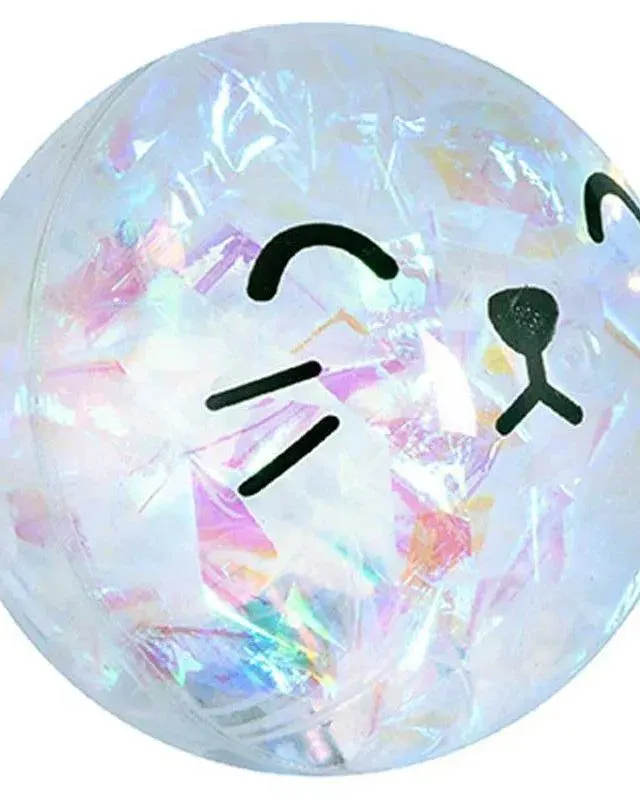 Pibi Light Up Confetti Squishy Balls Age-3 Years & Above