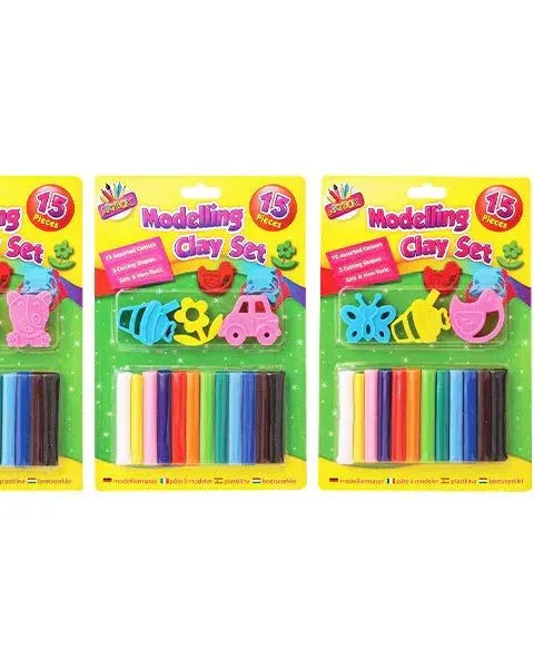 Artbox Modelling Clay Set 15Pc Assorted Age-3 Years & Above