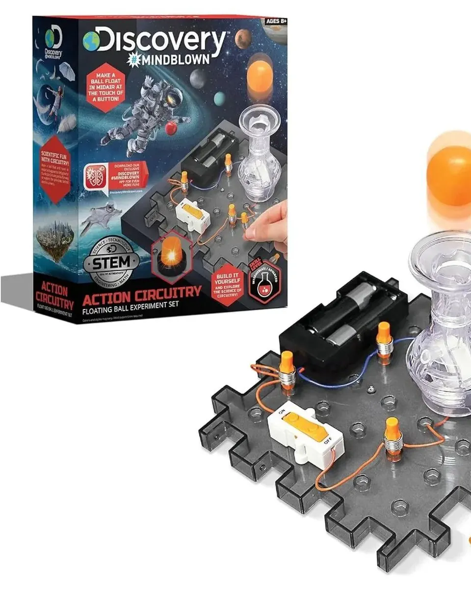 Discovery Toy Circuitry Action Experiment - Floating Ball Grey Age- 8 Years & Above