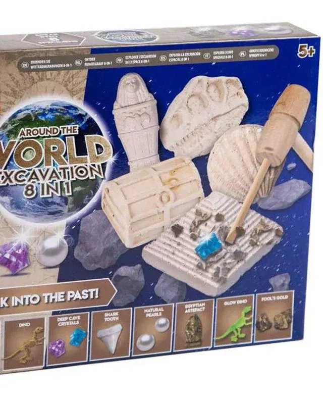 Pibi Dig 8 In 1 World Excavation Kit Age-5 Years & Above