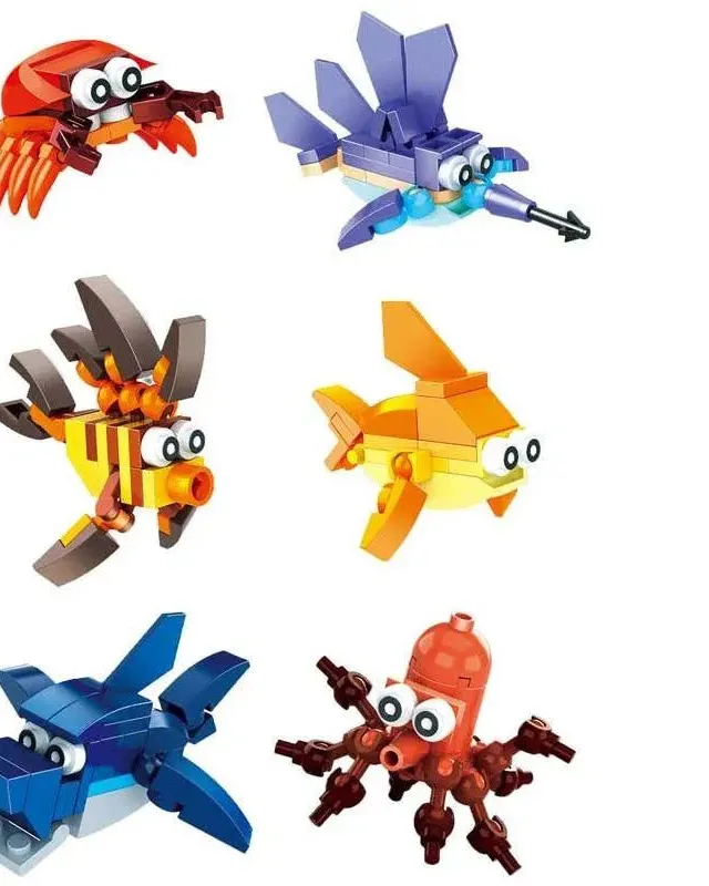 Pibi Blocks Sea Life Kit Assorted Pack of 1 Age-3 Years & Above