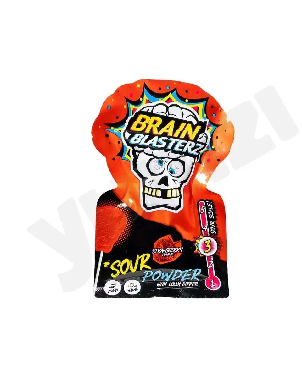 Brain Blasterz Sour Lolly Dipper Strawberry 10 Grams Age- 3 Years & Above