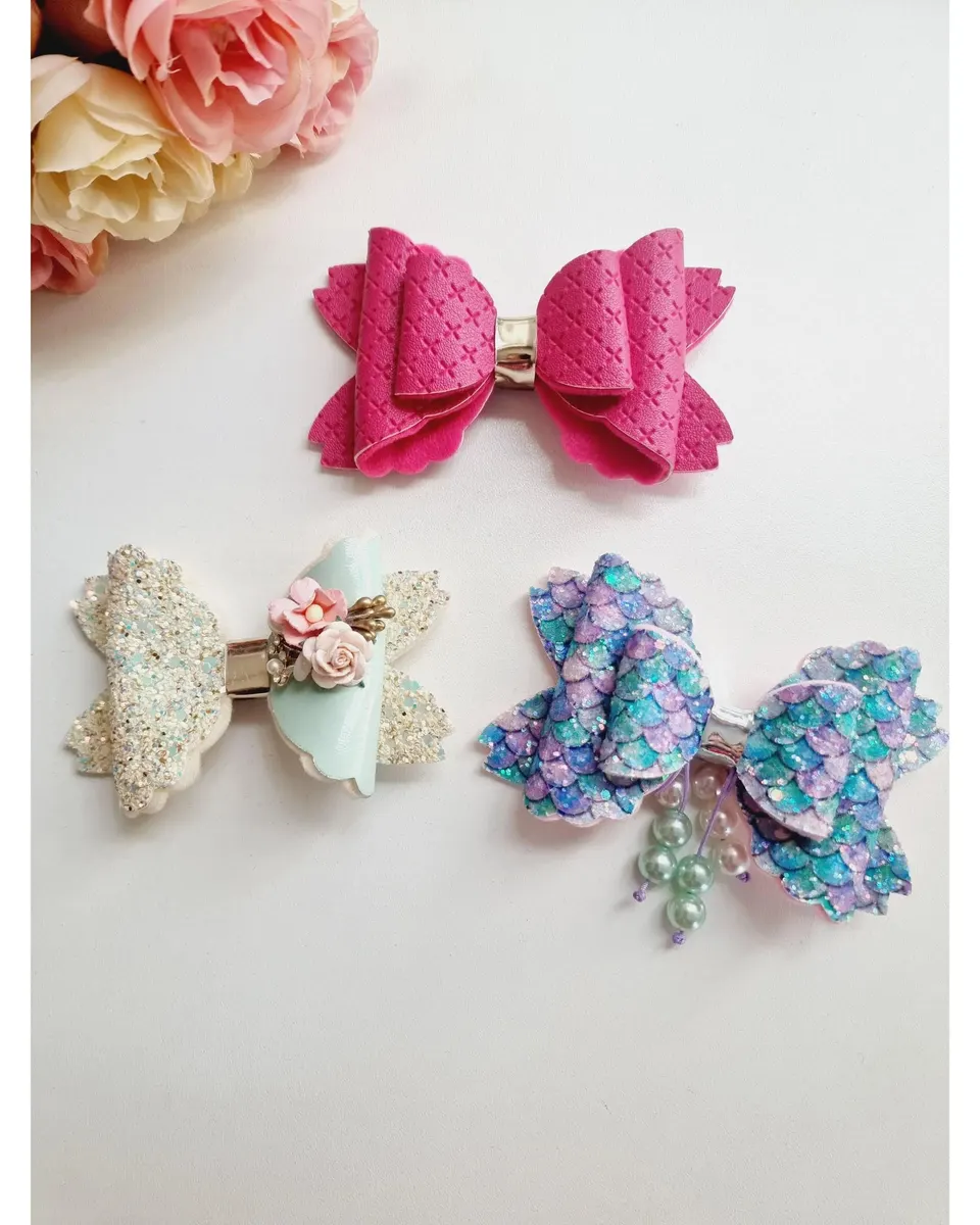 Ellaine Bows Big Bow Hair Accessory Assorted Single Multicolor Age- 12 Months & Above