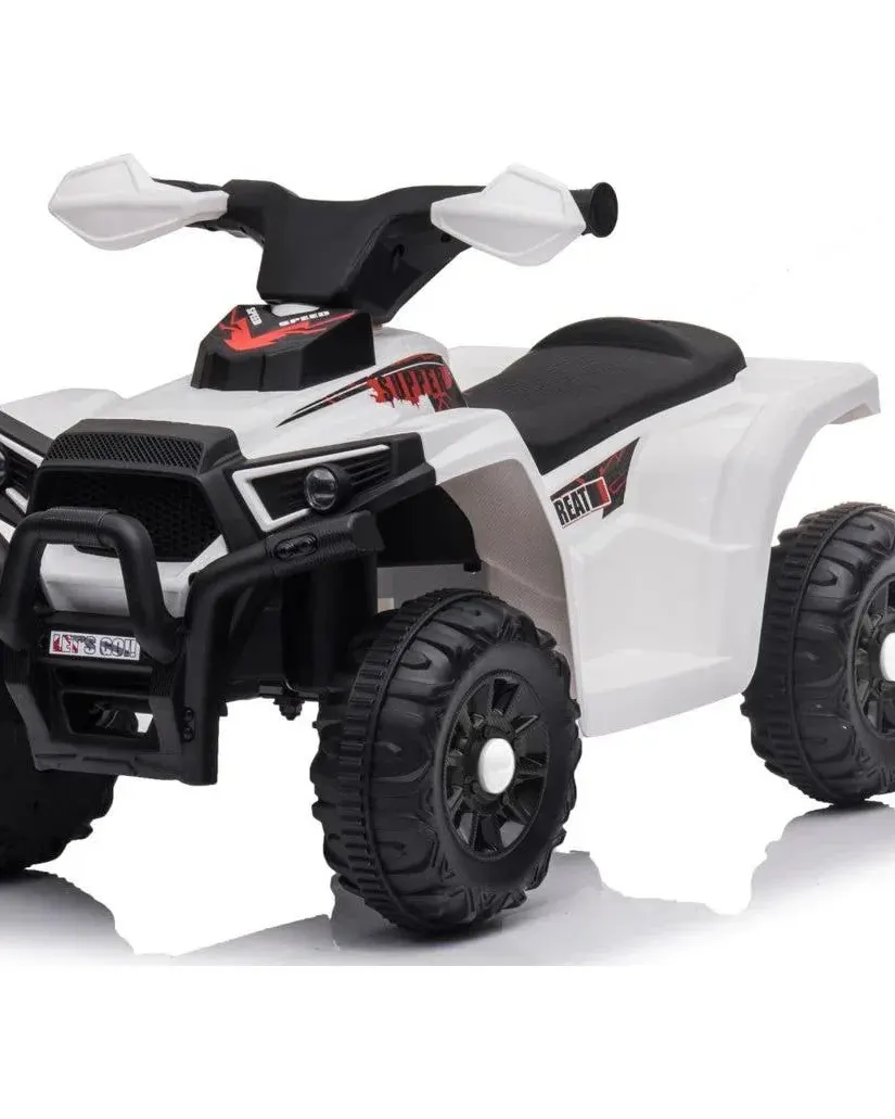 Pibi 6V Battery Operated Mini ATV Ride-On ( XH116) White Age- 2 Years & Above