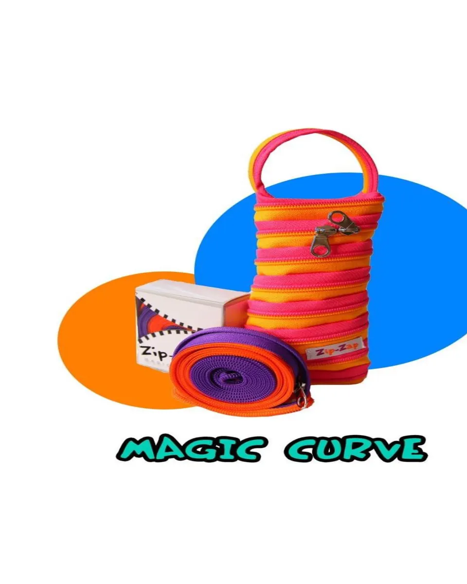 Zip-Zap Magic Curve Zipper Pouch (25 x 9 cm) Age- 3 Years & Above