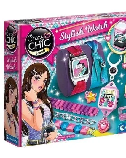 Clementoni Crazychic Stylish Watch DIY Kit Multicolor Age- 7 Years & Above