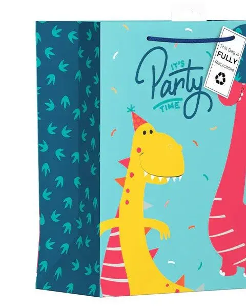 Giftmaker Party Dinosaurs Gift Bag Large Age- Newborn & Above